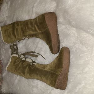 Kors Michael kors S. 7.5 Olive Green 🫒 Suede Boots